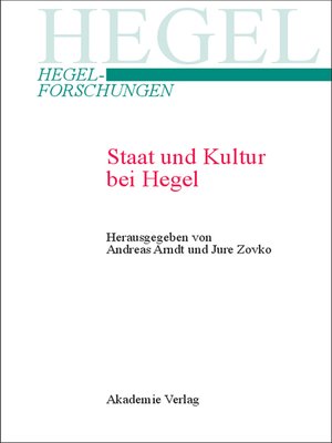 cover image of Staat und Kultur bei Hegel